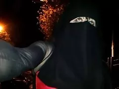 Pirno caliente las calles en niqab