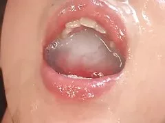 Hambre chica japonesa le encanta esperma