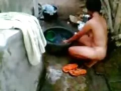 Baño en el pueblo