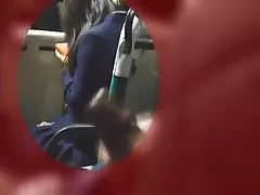 Cum anal en autobús