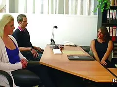 Agente de casting mujeres follar con pareja caliente alemán