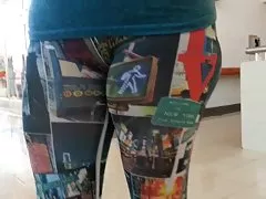 Cameltoe mujeres xxx gratis spandex estampada