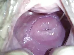 Cuello uterino Linda de mi girlfend japonés en el enorme agujero