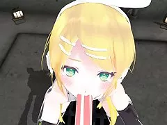 Hentai vídeos porno español 3D rin vocaloid pov