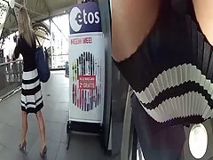 Upskirted chicas desnudas xx de mujer de negocios