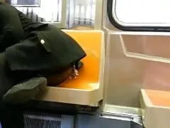 Chica mujeres desnuf sexy muestra booty y upskirt en el tren