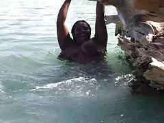 Yo en la playa