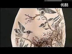 Pintura de cuerpo de arte chino en China