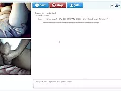 Chatrandom: milf española obtener mi cum mientras frotando coño
