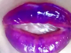 Fetiche videos porno www del lápiz labial - púrpura